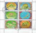 *Známky Bulharsko 3840-3845 Dinosaury, razítkovaný blok *Známky Bulharsko 3840-3845 Dinosaury, razítkovaný blok