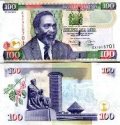 *100 keňských šilingov Keňa 2008, P48c UNC