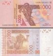 *1000 Frankov Niger (WAS) 2003-14, P615H UNC