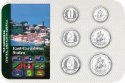 Sada 6 ks mincí Východný karibik 1 cent-1 dolár 2002-2017 UNC