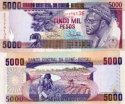 *5000 Pesos Guinea Bissau 1993, P14b UNC