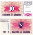 *10 Dinárov Bosna a Hercegovina 1994, P41a UNC *10 Dinárov Bosna a Hercegovina 1994, P41a UNC