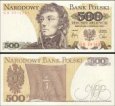 500 Zlotých Poľsko 1982, P145d UNC 500 Zlotých Poľsko 1982, P145d UNC