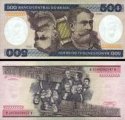 500 Cruzeiros Brazília 1981-85, P200 UNC