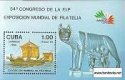 Známky Kuba 1985 Výstava Italia 85 hárček MNH