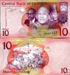 *10 Maloti Lesotho 2010, P21a UNC