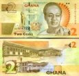 *2 Cedis Ghana 2010-17, P37A UNC
