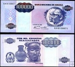 *100 000 Kwanzas Reajustados Angola 1995 UNC