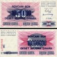 *10 000 000 Dinárov Bosna a Hercegovina 1993, P36 AU *10 000 000 Dinárov Bosna a Hercegovina 1993, P36 AU