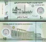 *10 Dirhamov Spojené arabské emiráty 2022-24 P37 polymer UNC