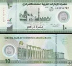 10 Dirhamov Spojené arabské emiráty 2022 polymer UNC