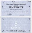 *5 Kroner Špicbergy SN35 UNC *5 Kroner Špicbergy SN35 UNC
