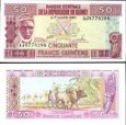 *50 Frankov Guinea 1985, P29a UNC *50 Frankov Guinea 1985, P29a UNC