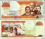 *100 Pesos Oro Dominikánska Republika 2011-13, P184 UNC