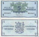 *5 Markka Fínsko 1963, P99a UNC