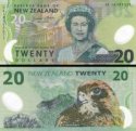 *20 dolárov Nový Zéland 2014, polymer P187c UNC
