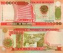 100 000 Meticias Mozambik 1993, P139 UNC