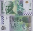 *5000 srbských dinárov Srbsko 2016, P62 UNC *5000 srbských dinárov Srbsko 2016, P62 UNC