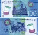 *100 Córdobas Nikaragua 2015, polymer P212 UNC