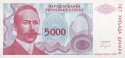 *5000 Dinárov Bosna a Hercegovina (Srbsko) P152 UNC