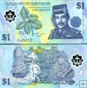 *1 brunejský dolár - ringgit Brunej 1996-2008 polymer, P22