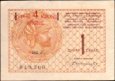 *4 krune na 1 dinár pretlač Juhoslávia 1919, P15 F *4 krune na 1 dinár pretlač Juhoslávia 1919, P15 F