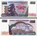 *500 Dolárov Zimbabwe 2001, P11a UNC