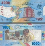 *1000 frankov Central African States 2020, P701a UNC