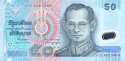 *50 Baht Thajsko 1997, polymer P102a UNC