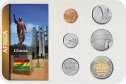Sada 6 ks mincí Ghana 1 Pesewas - 1 Cedi 2007 blister