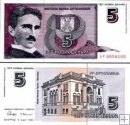 *5 Nových dinárov Juhoslávia 1994, P148 UNC