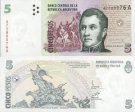 *5 Pesos Argentína 1998, P347 UNC
