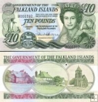 *10 falklandských libier Falklandské ostrovy 2011, P18 UNC