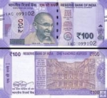 *100 Rupií India 2017-20, P112 UNC