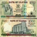 *1000 Šilingov Uganda 2005-9, P43 UNC