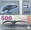 *500 Polárnych dolárov Arktída 2017, polymer UNC