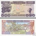 *100 Frankov Guinea 1985, P30 UNC