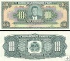 *10 Gourdes Haiti 1979 (1984-1985)﻿, P242a UNC