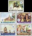 *Známky Horná Volta 1976 200 rokov USA razítkovaná séria *Známky Horná Volta 1976 200 rokov USA razítkovaná séria
