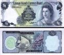 *1 Dolár Kajmanie ostrovy 1974, P5 UNC