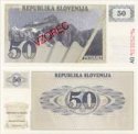 *50 Toliarov Slovinsko 1990, VZOREC P5s UNC