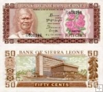 *50 Centov Sierra Leone 1984, P4e UNC