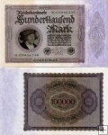 *100 000 Mariek Nemecko 1923, P83a UNC