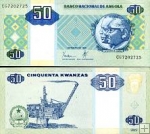 *50 Kwanzas Angola 1999, P146 UNC