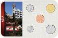 Sada 5 ks mincí Libanon 25 - 500 Livres 1996 - 2009 blister
