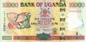 *10000 Šilingov Uganda 2005-9, P45 UNC