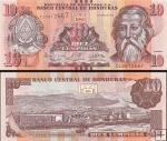 *10 Lempiras Honduras 2012-2022, P99 UNC