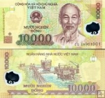 *10 000 Dong Vietnam 2006-24, polymer P119 UNC