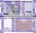 *100 Rupií India 2017-18, P112 UNC