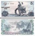 *5 Won Severná Kórea 1978, P19b UNC *5 Won Severná Kórea 1978, P19b UNC